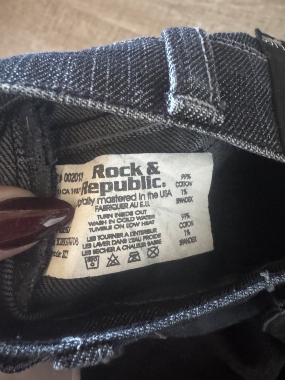 Rock & Republic Kasandra Bootcut Jeans | Dark Wash Stretch Denim | Size 27 - Picture 7 of 7